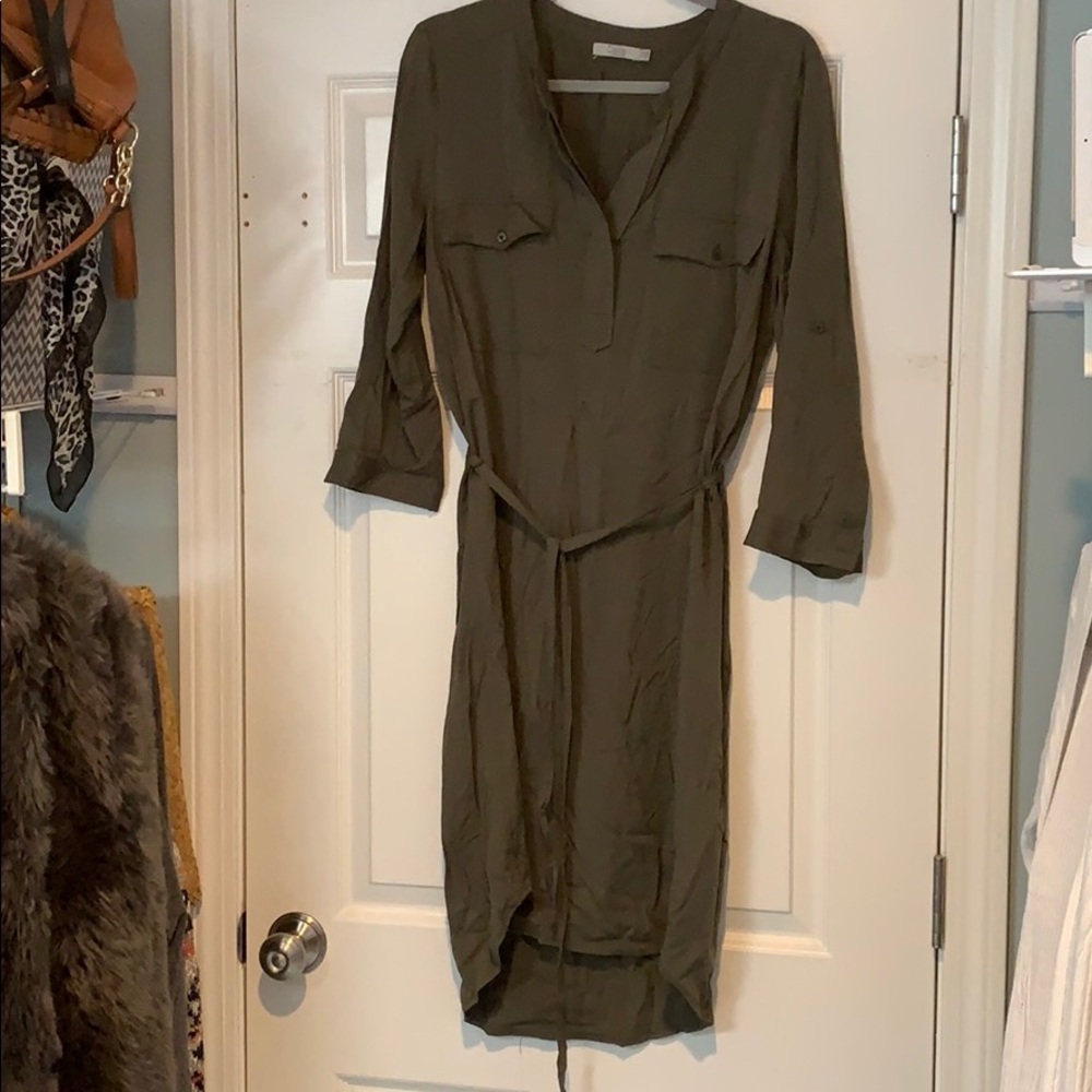 Dalia dress with tie waist